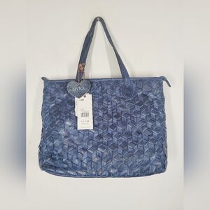NWT MYRA BAG AQUA PRISM MARKET TOTE